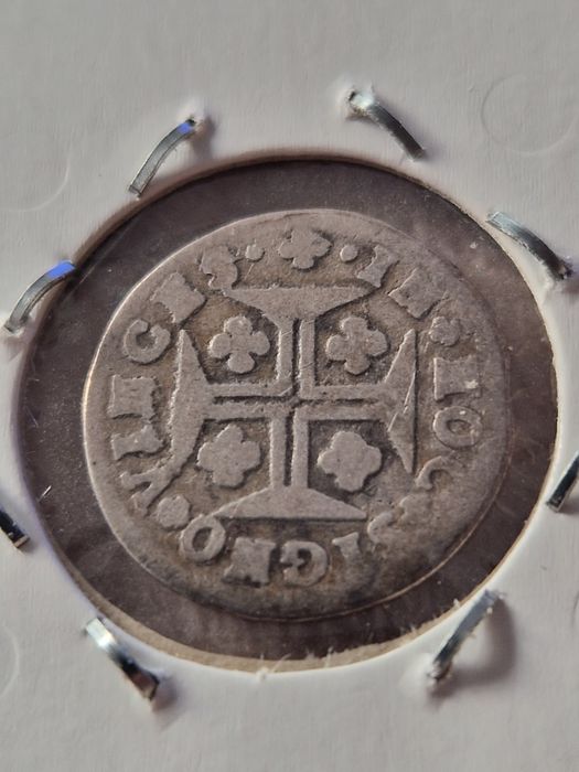 Moeda de prata 3 vinténs D. João V