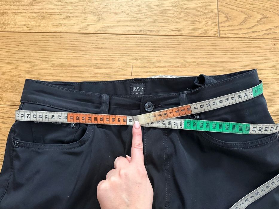 Męskie czarne spodnie, stretch, Hugo Boss - 34/32