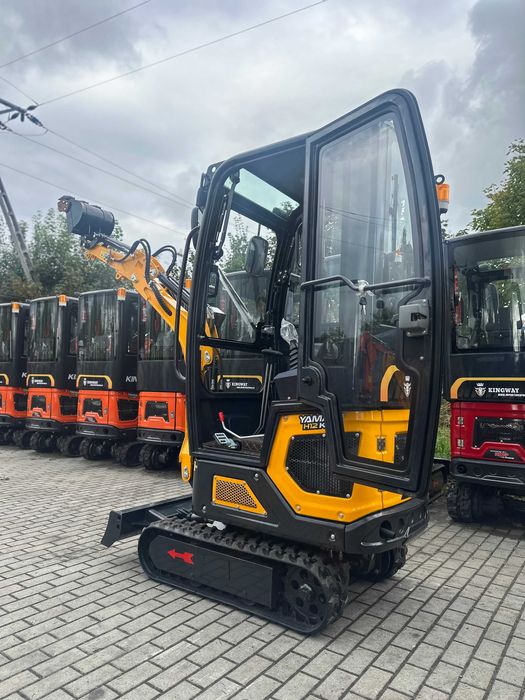 NOWA Koparka Yama H12K YANMAR 1400kg Diesel 3 łyżki Ramię SKRĘTNE
