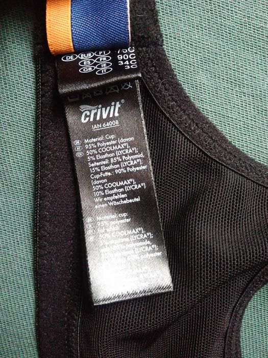 Stanik sportowy marki Crivit 75C