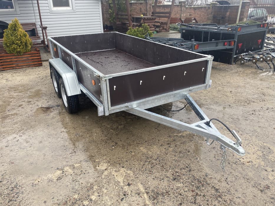 Новий Фанерний Оцинкований Двухвісний Причіп в наявності!