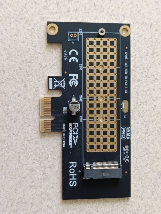 Адаптер для NVMe SSD в ПК