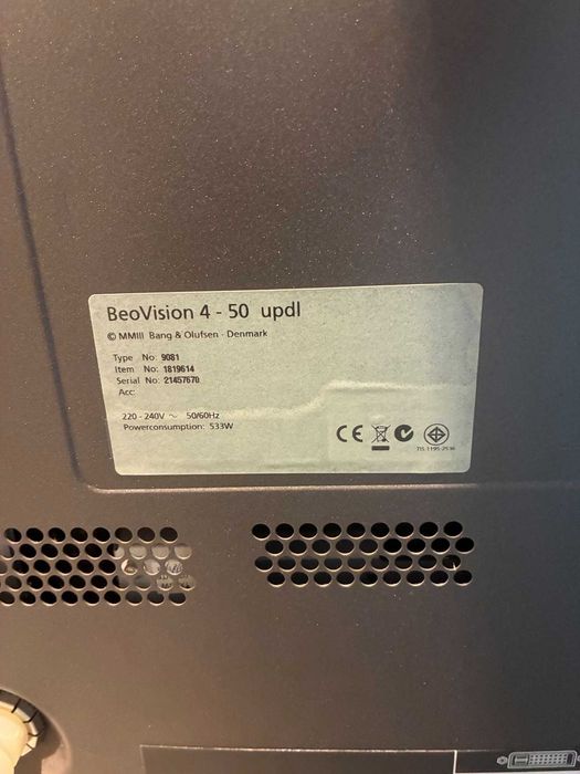 Televisão Bang & Olufsen BeoVision 4 - 50 updl com BeoSystem 3