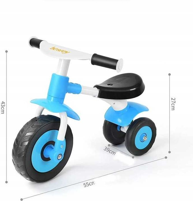 Rowerek Biegowy BESREY zielono-biały