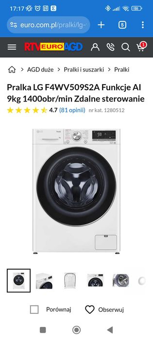 Pralka ładowana od przodu
