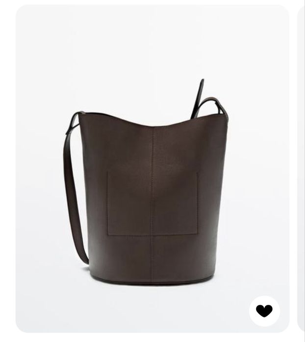 Шкіряна сумка massimo dutti