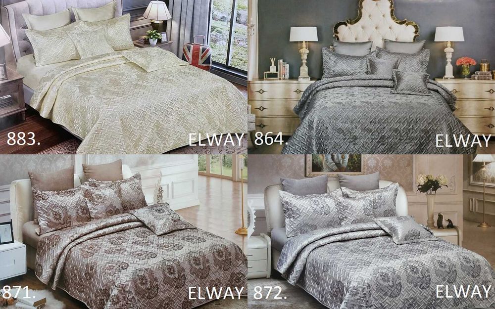 Покрывало стеганое Elway/ТЕП, атласное, велюровое, акриловое, дивандек