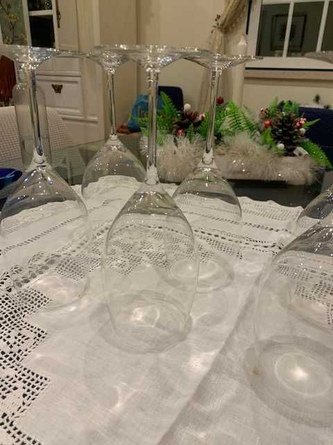 6 Copos de vinho Cristal Atlantis