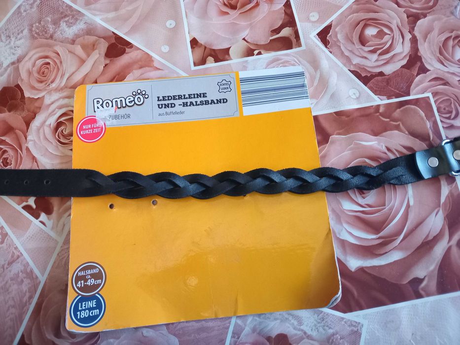 Продам новый немецкий кожаный ошейник