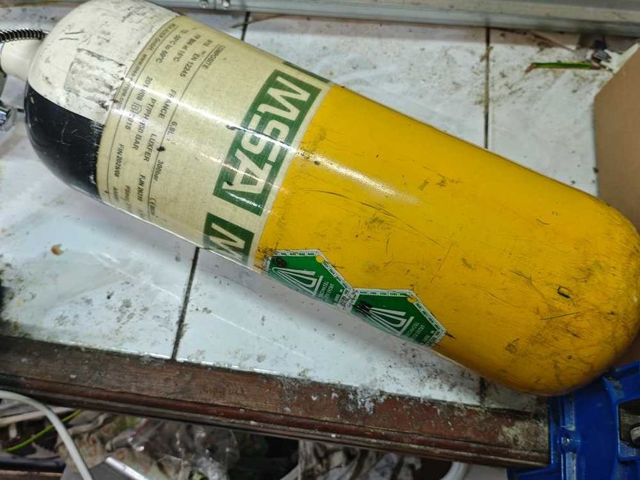 Butla kompozytowa 6,8l MSA z zaworem i przetoczką PCP