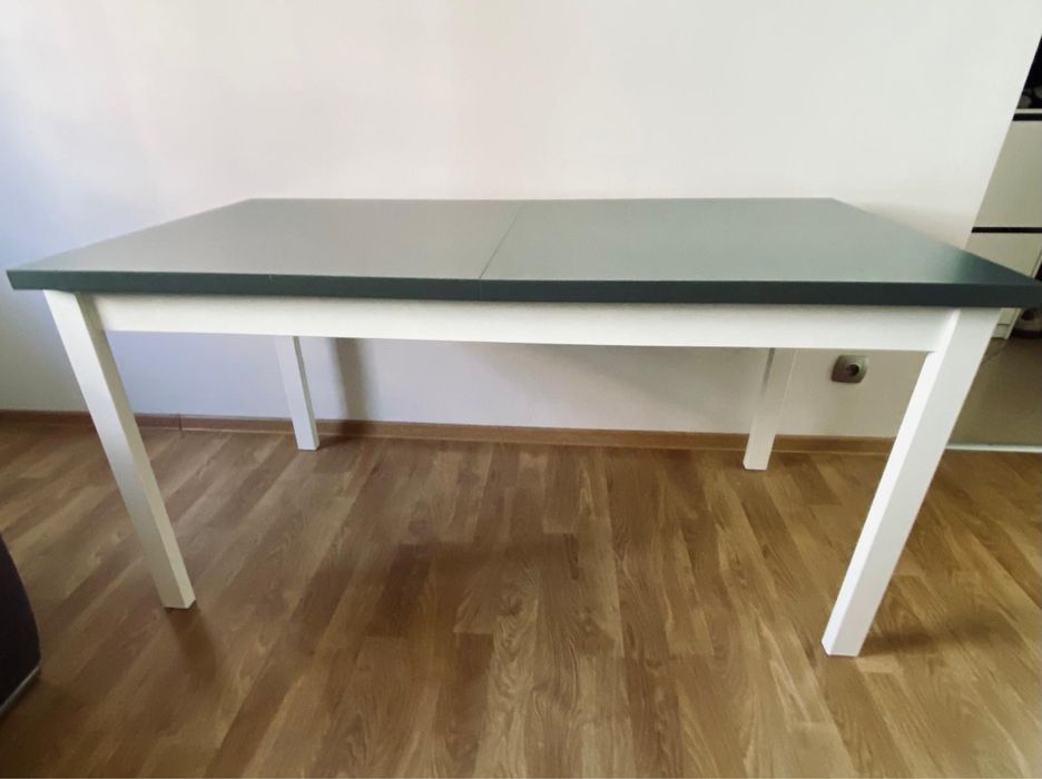 Stół rozkladany szaro-biały 160-200/90 Stan: jak nowy