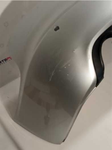 Задній бампер сірий та чорний під парктроніки Audi A6 С6 2005-2011 р.