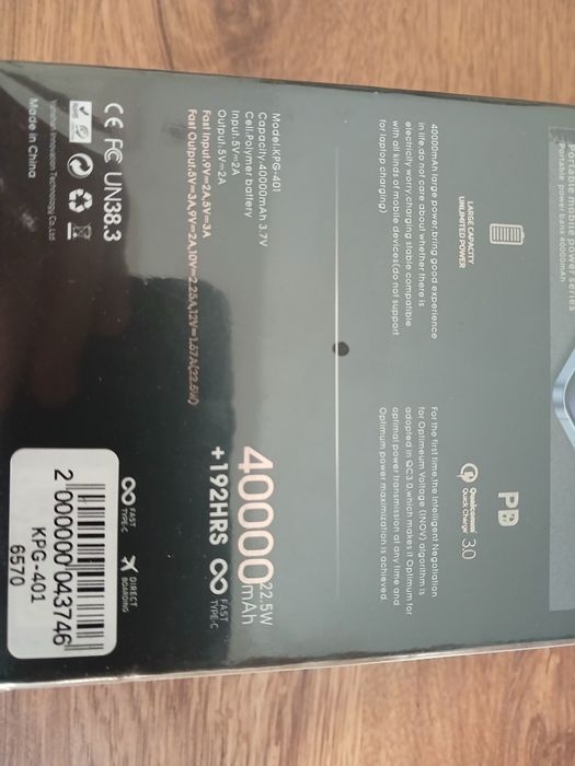 (Power bank)  King Power KPG 40000mAh (22.5W)