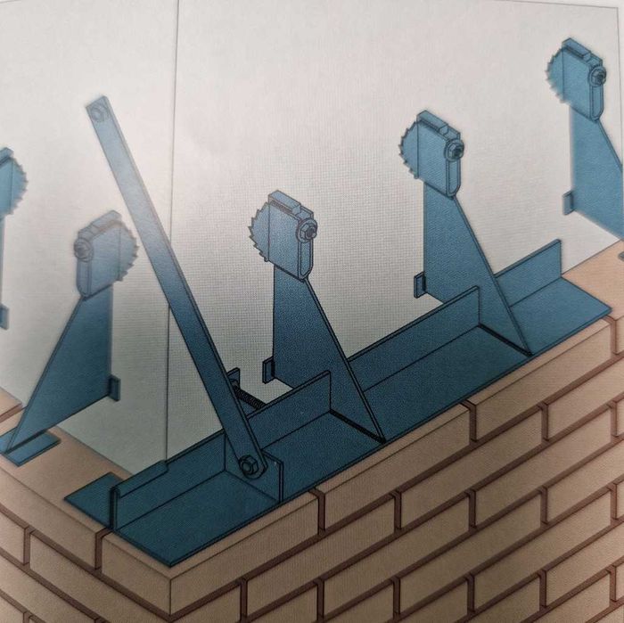 Zawiesia konsole do klinkieru, elewacji z cegły, system mocowań