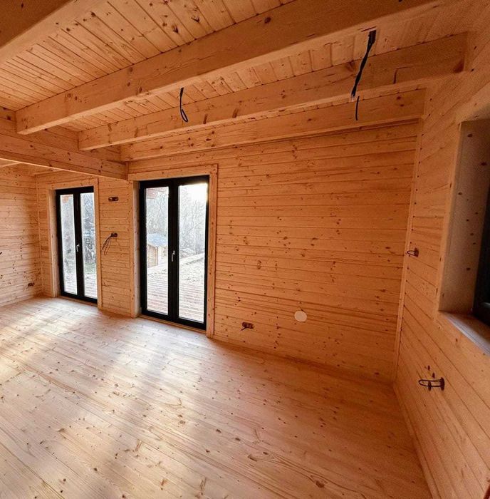 Drewniany domek letniskowy Karolina 61 + 19 m2 wersja CAŁOROCZNA