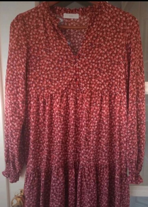 Vestido flores Mango Teen