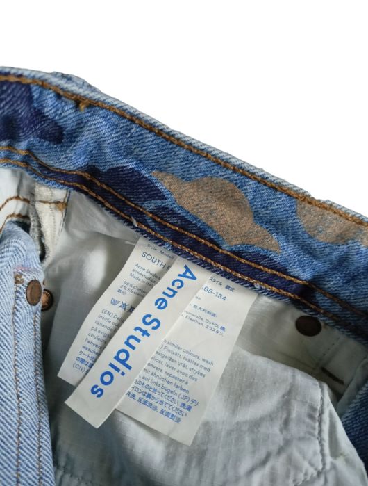 Spodnie jeansy slim fit Blå Konst South Print Acne Studios r.Xs