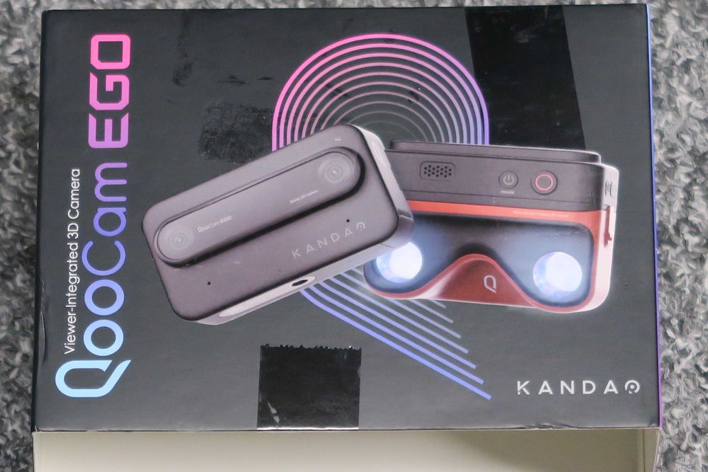 NOWY aparat KANDAO QooCam EGO, 3D, QG7018, komplet