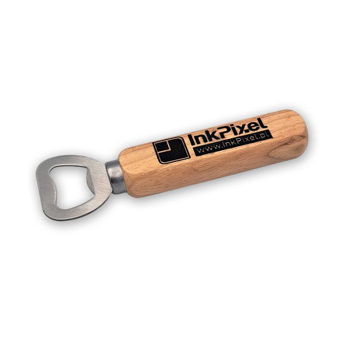 Drewniany otwieracz do butelek piwa z GRAWEREM - Super Prezent