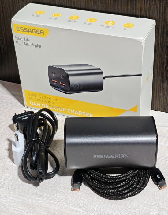 Essager  100W Gan Зарядний пристрій EU