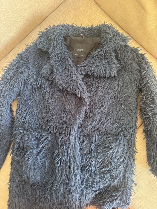 Casaco pelo zara azul