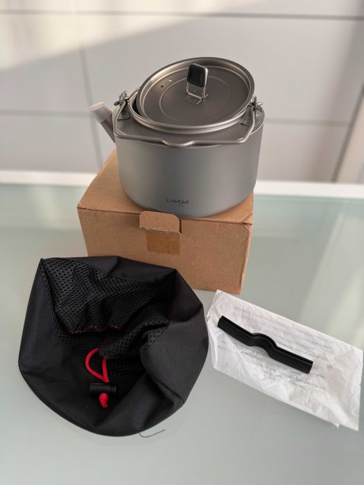 Czajnik tytanowy 1000ml Lixada biwak camping