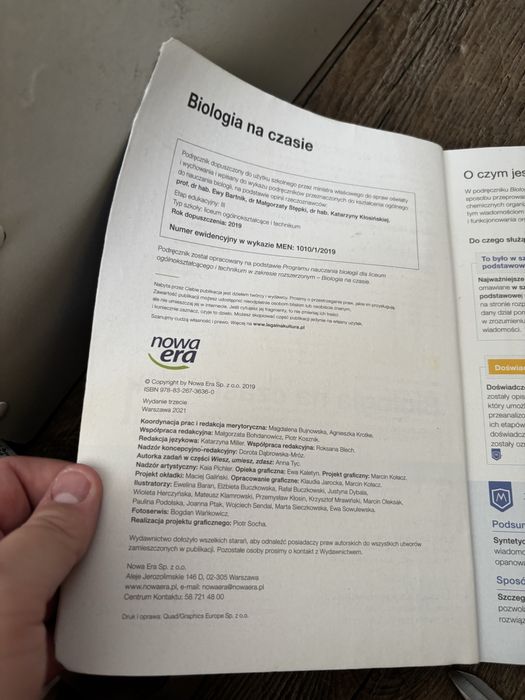 Biologia na czasie 1 zakres rozszerzony