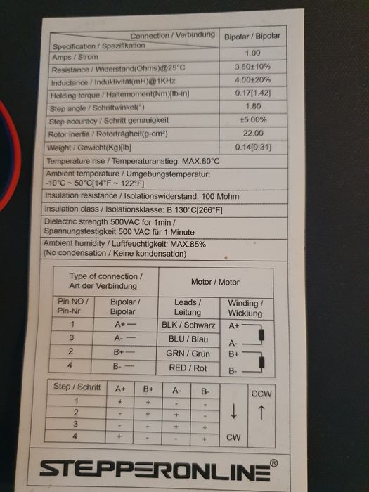 Motor de passo / stepper motor e controlador