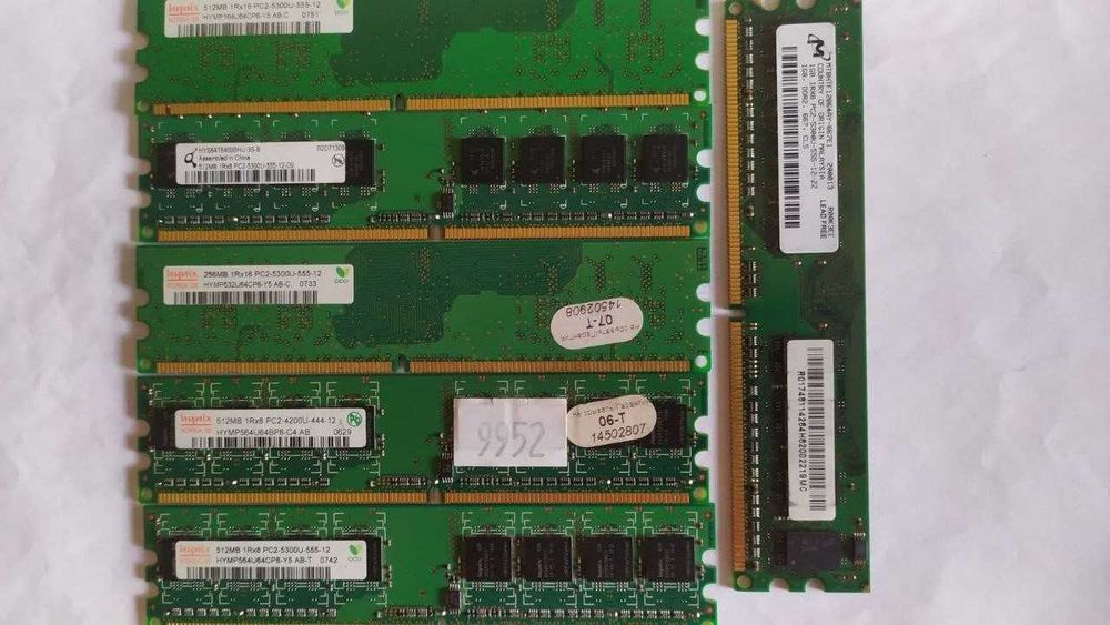 Оперативна память DDR1 DDR2 DDR3 DDR4