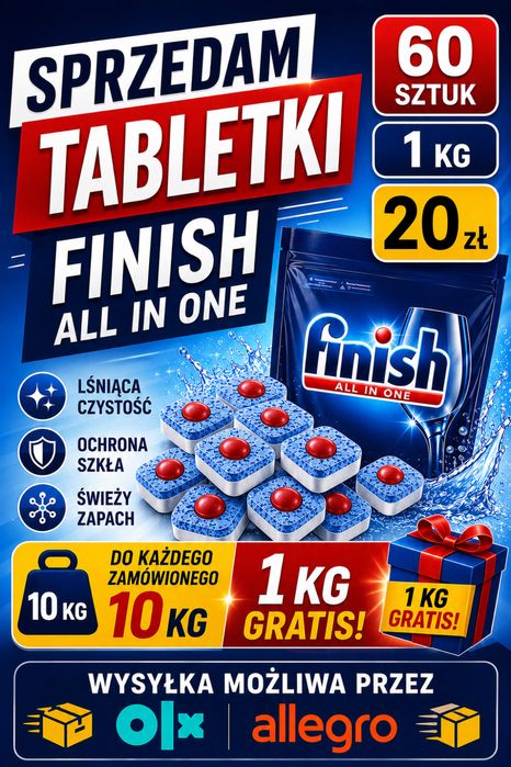 Finish All In One z powerballem 10kg+1kg gratis