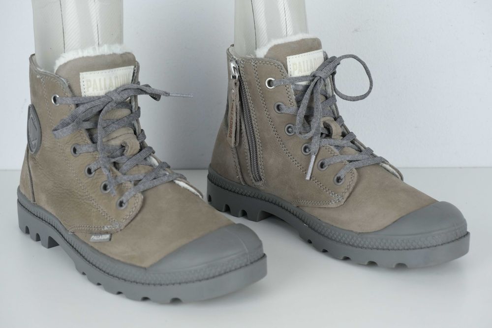 Palladium ocieplane skóra skórzane trampki/ trapery damskie r 39