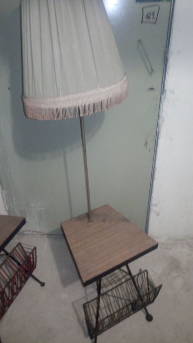 Kubacki lampa z gazetownikiem prl
