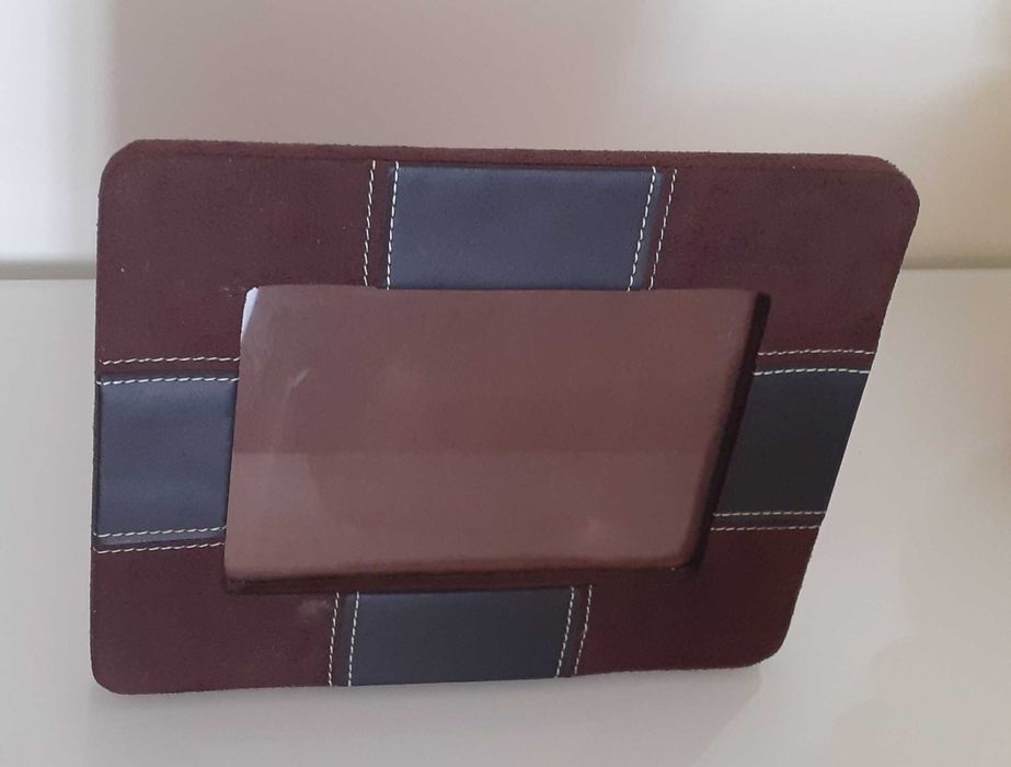 Brown Frame with Suede and Leather Texture 19×24