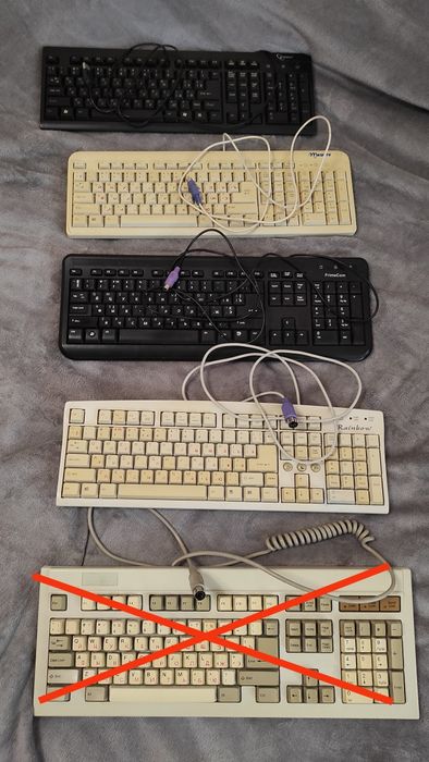 Клавіатура комп'ютерна,. Роз'єм - USB, PS/2, DIN.