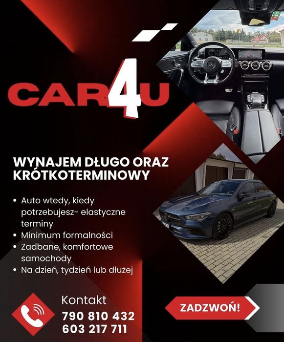 Wynajem Samochodów, Aut. Atrakcyjne ceny ! Możliwy dowóz. Audi, Jaguar