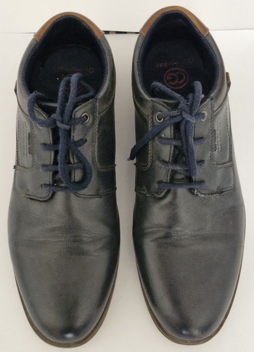 Sapatos azuis de couro (artigo só até 20 de Março)