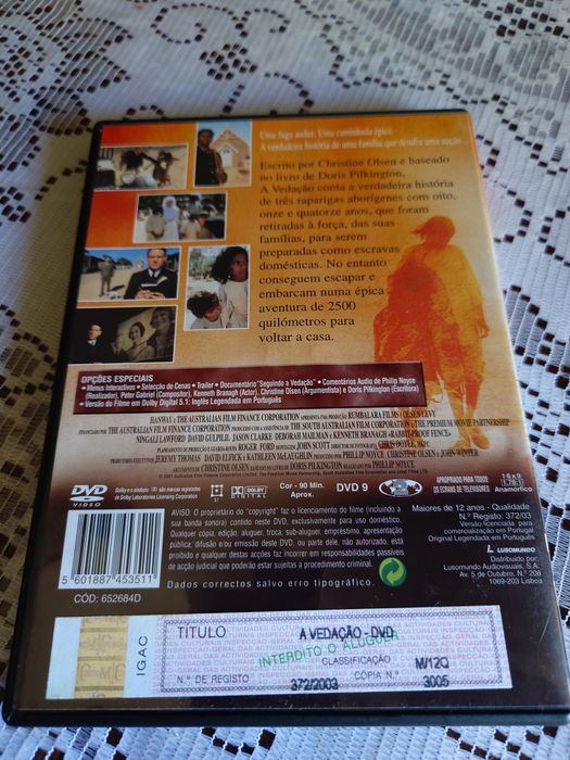 Vedação dvd filme