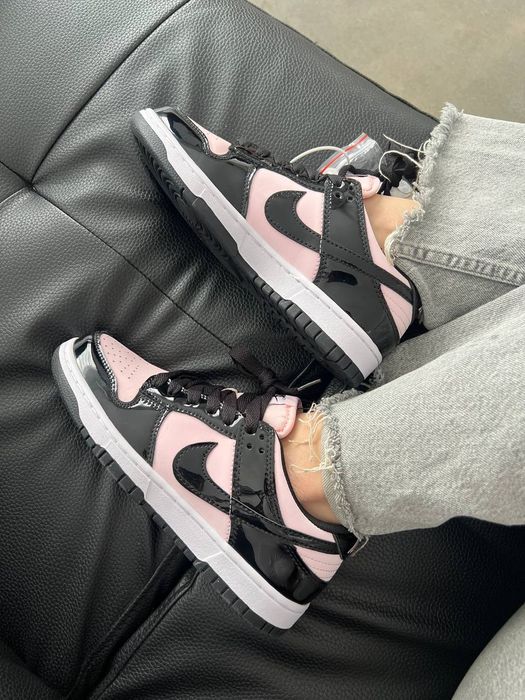 Nike Dunk Low Black Pink жіночі кросівки найк сб данк