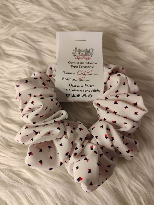 Scrunchie do włosów rozm L Silk