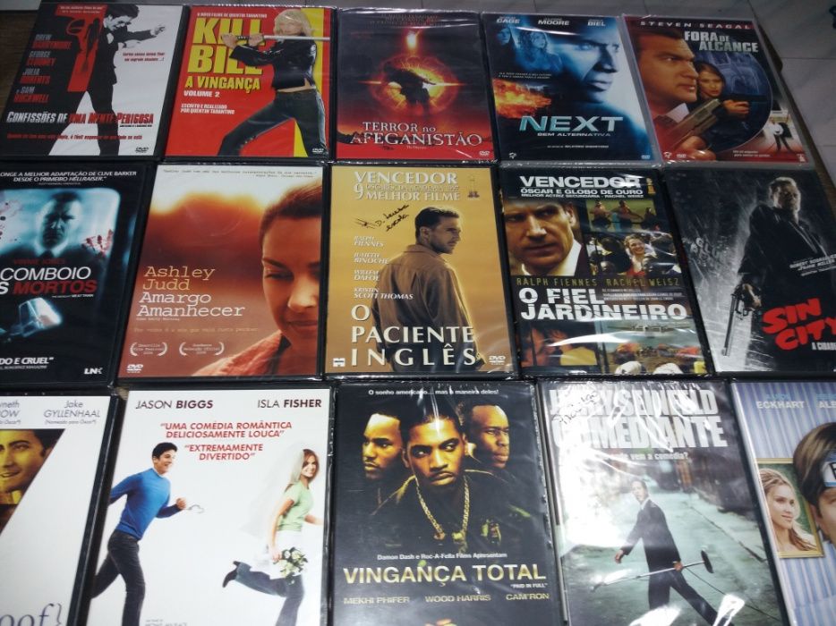 15 DVD Originais ainda dentro do Plástico
