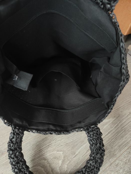 Torba plażowa duża na lato solidna koszyk plecionka.