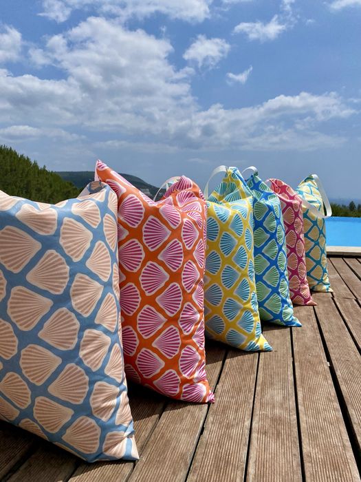 Almofada  Puff de Praia, Piscina, Campo, Casa,… - ENTREGA IMEDIATA