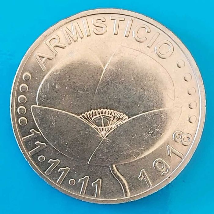 5 Euros de 2018, de Portugal, 100 Anos do Armistício de 1918