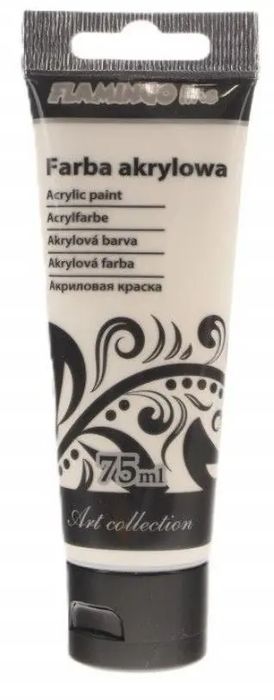 Farba akrylowa 75ml 175 perłowa biała. Titanum. Nowy Produkt