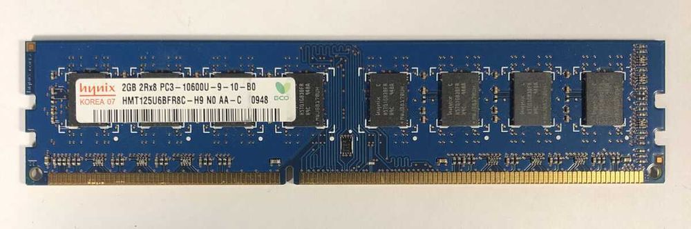 Оперативная память HYNIX 2GB 2Rx8 PC3-10600U HMT125U6BFR8C-H9 N0 AA-C