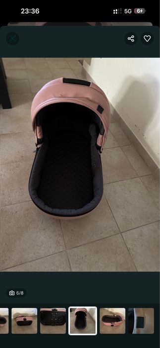 Alcofa bebé Anex rosa  nova