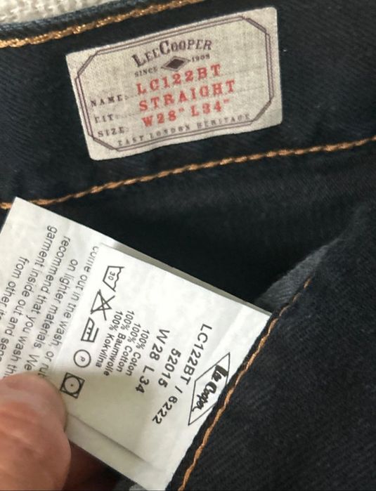 Lee Cooper Denim Jeansy W28 L34 granatowe proste