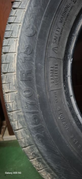 4 Pneus  medida 215/70R15 - bridgestone duravis e barum  vanis 2