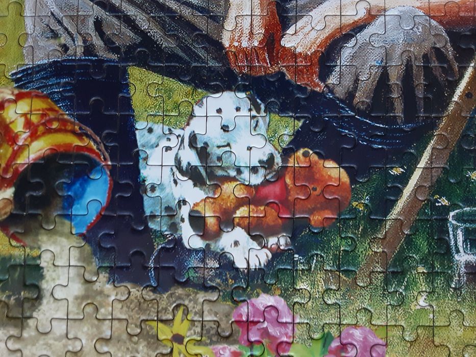 Puzzle 1000 " W ogrodzie "
