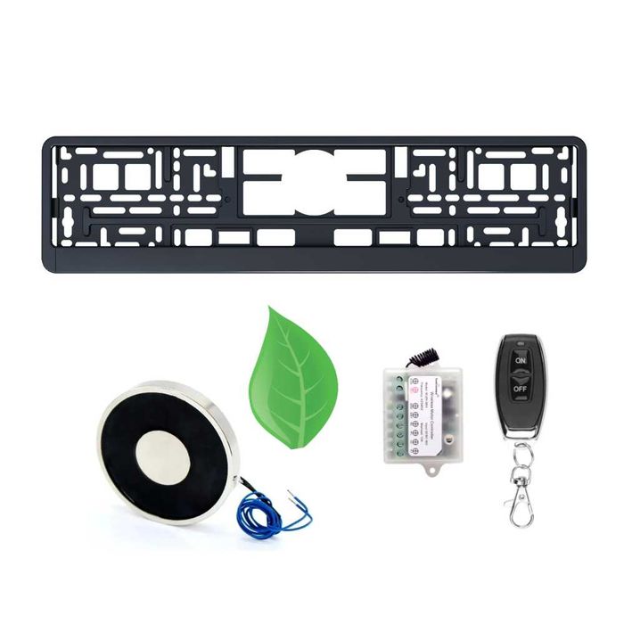 Електромагніт під номерний знак з пультом